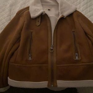 Universal thread tan linned jacket